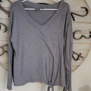 Lightweight side tie sweater 